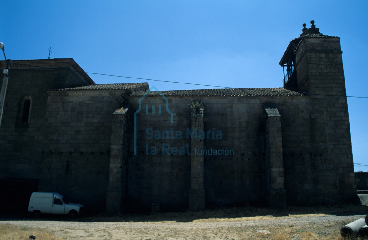 Vista del muro septentrional