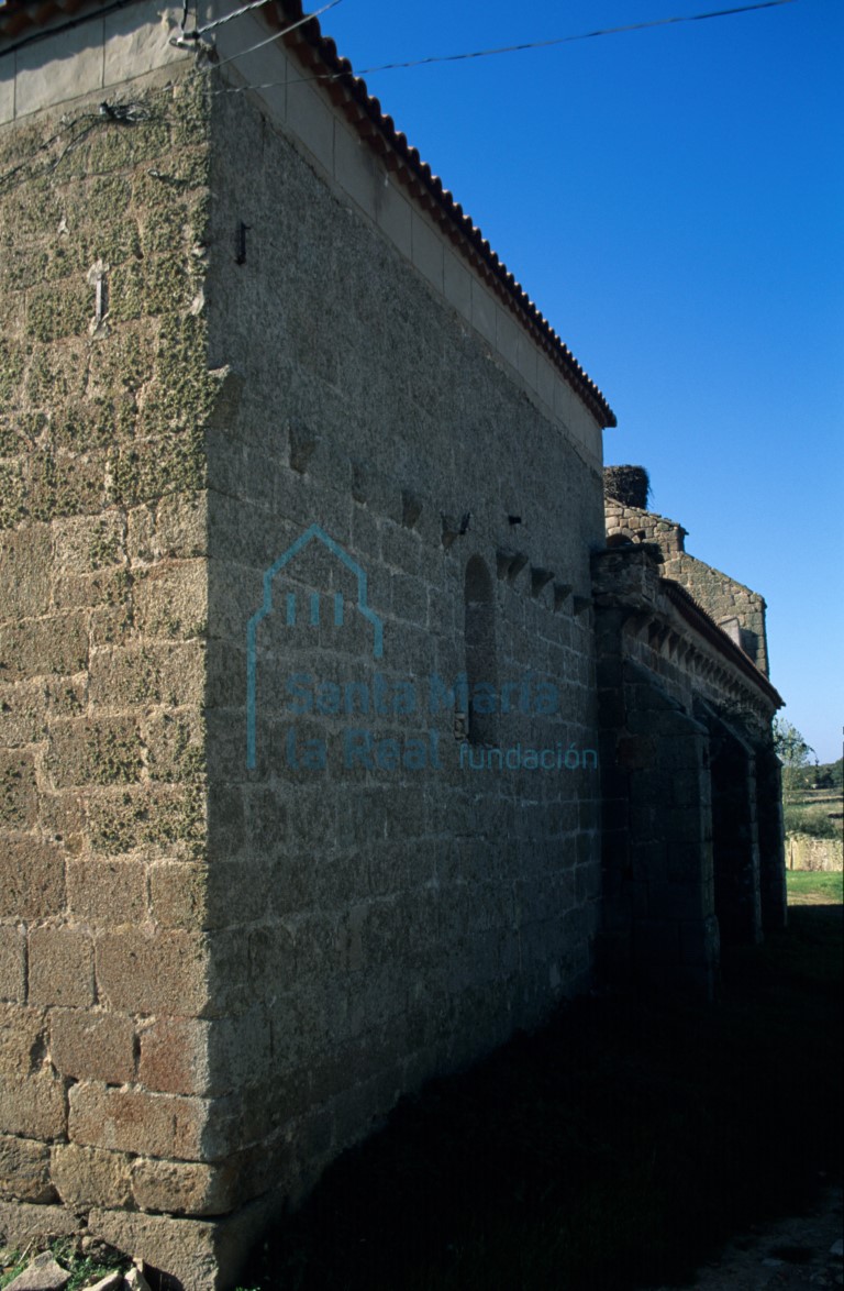 Vista del muro septentrional