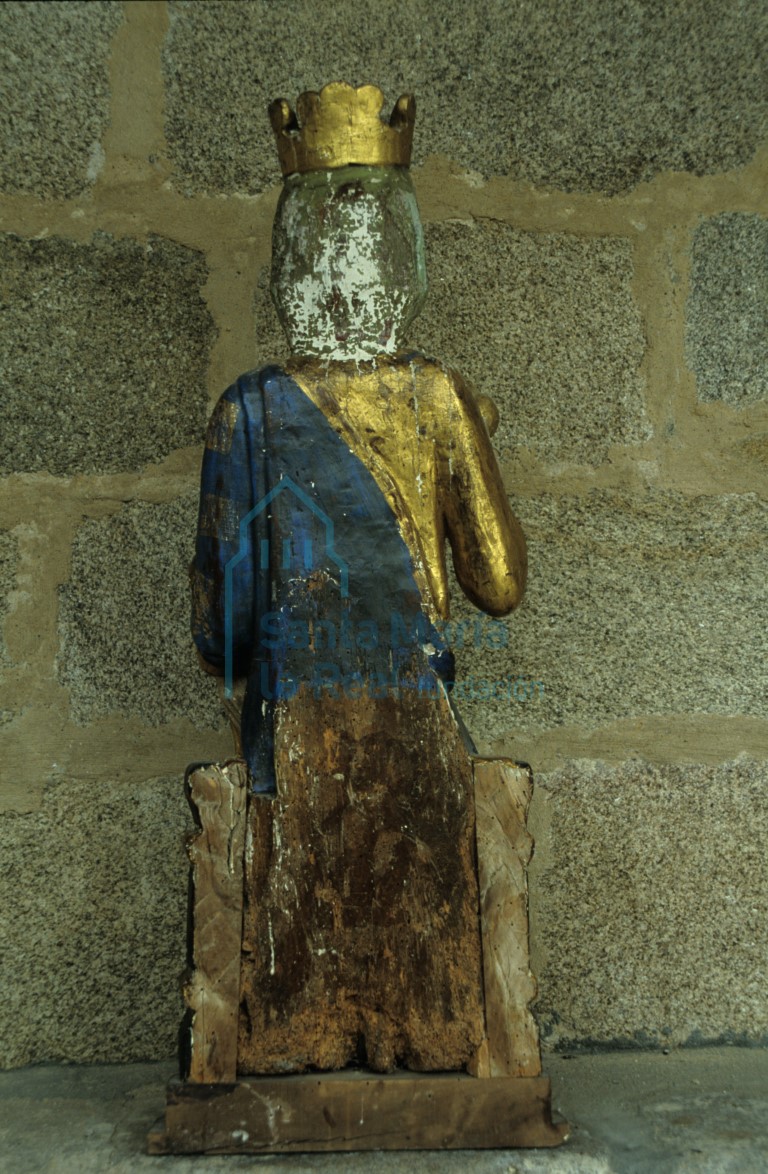 Vista dorsal de la Virgen de Gracia