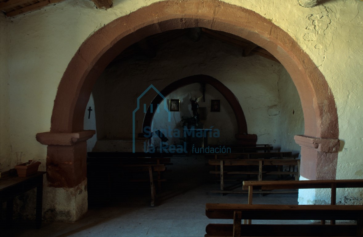Interior de la ermita
