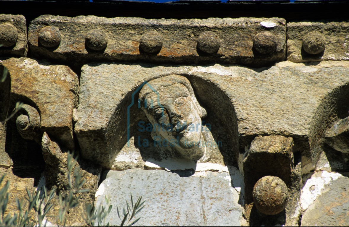 Detalle de la cornisa