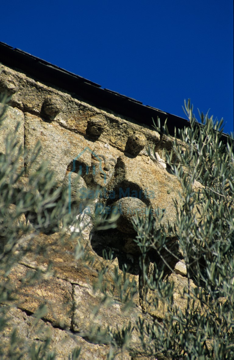 Detalle de la cornisa