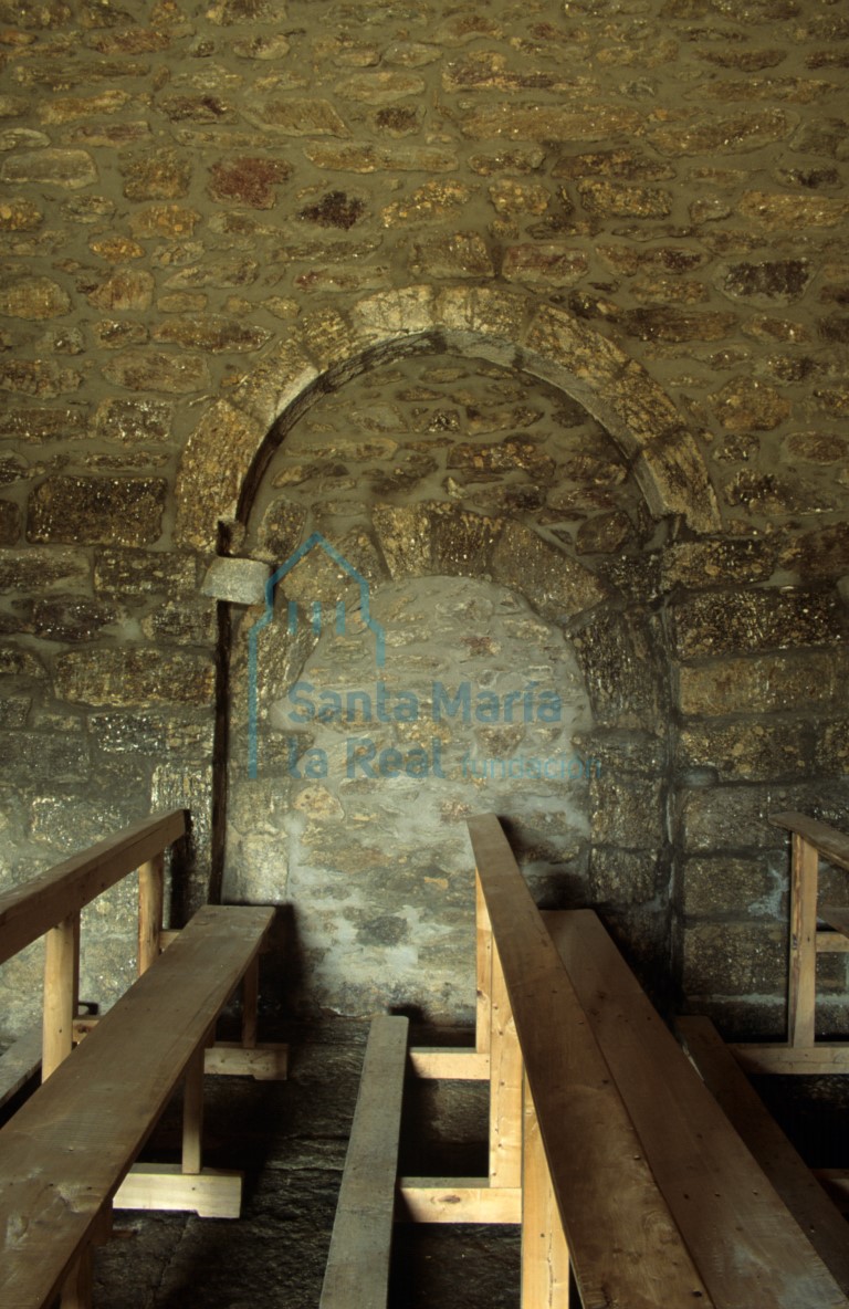 Interior de la portada septentrional