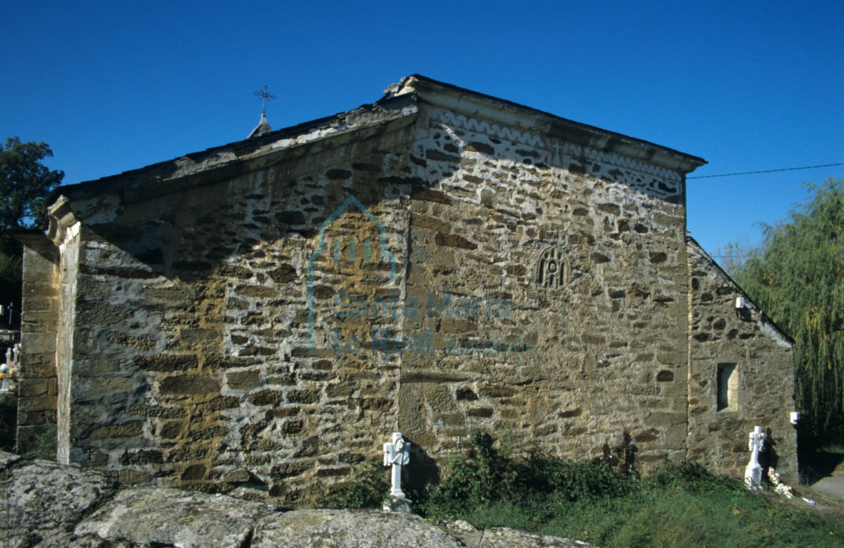 Vista del exterior de la cabecera de San Mamés
