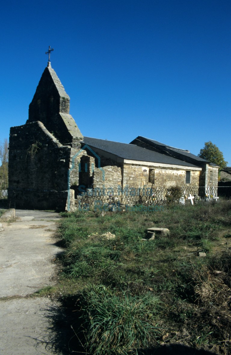 Exterior de la iglesia de San Mamés vista desde el noroeste