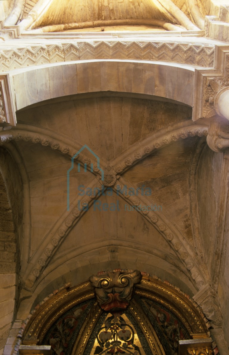 Bóveda de crucería. Ábside. Interior.