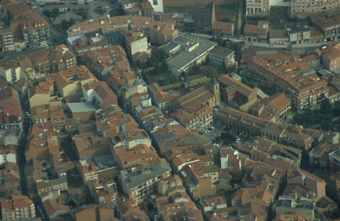 Vista aérea del casco urbano de Benavente