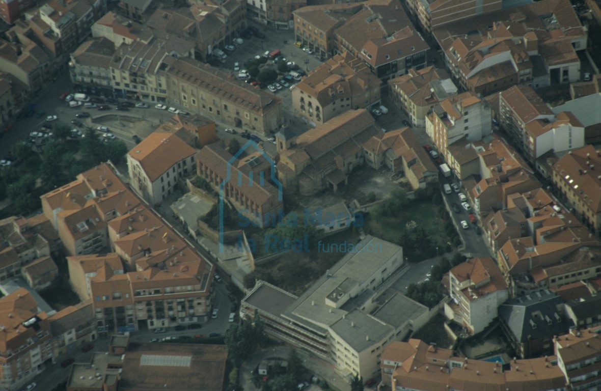 Vista aérea del casco urbano de Benavente