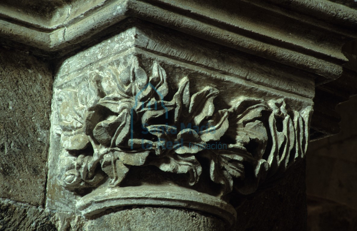 Detalle de la decoración de un capitel
