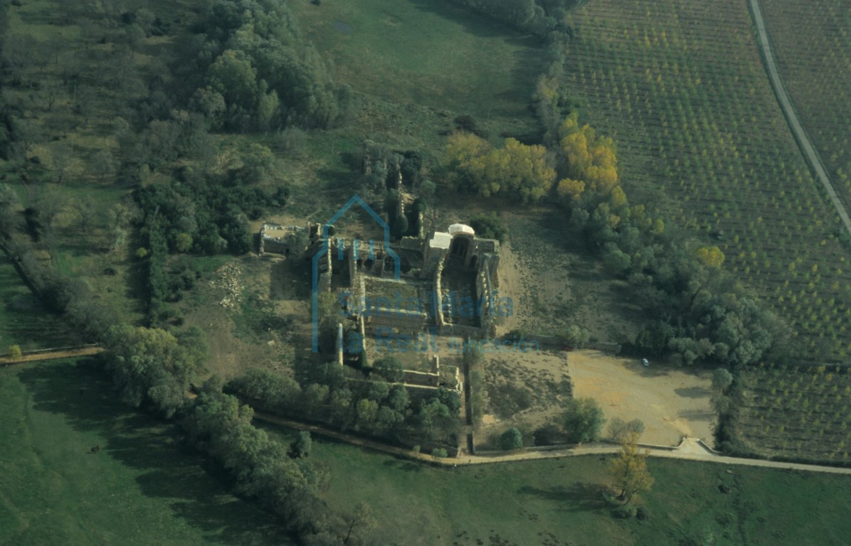 Vista aérea del monasterio