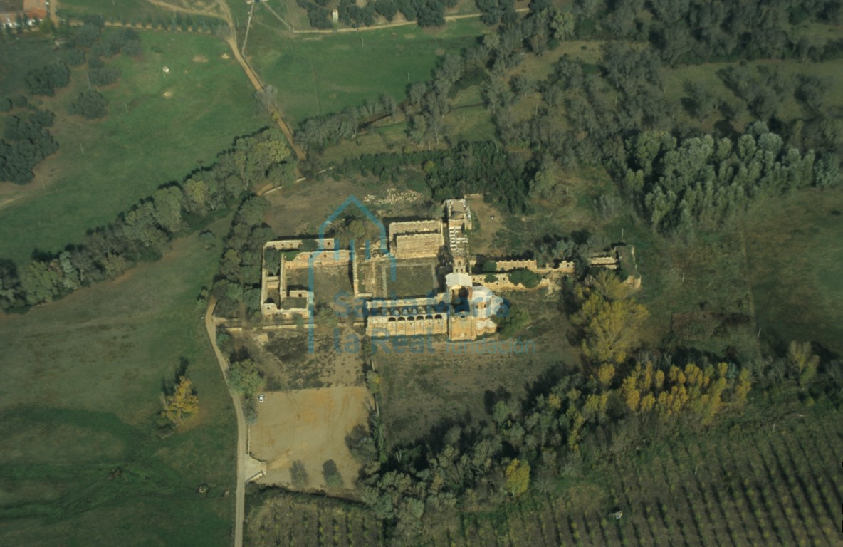 Vista aérea del monasterio