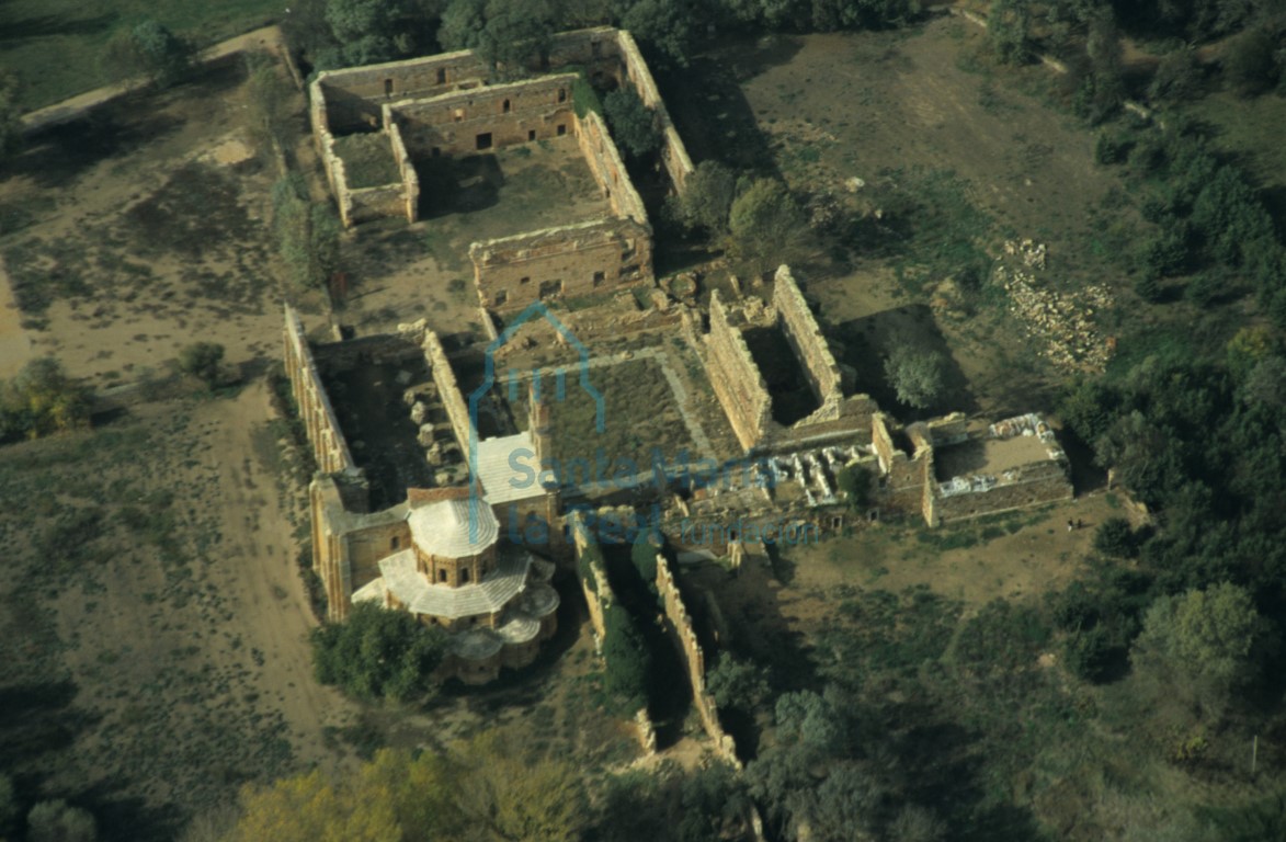 Vista aérea del monasterio