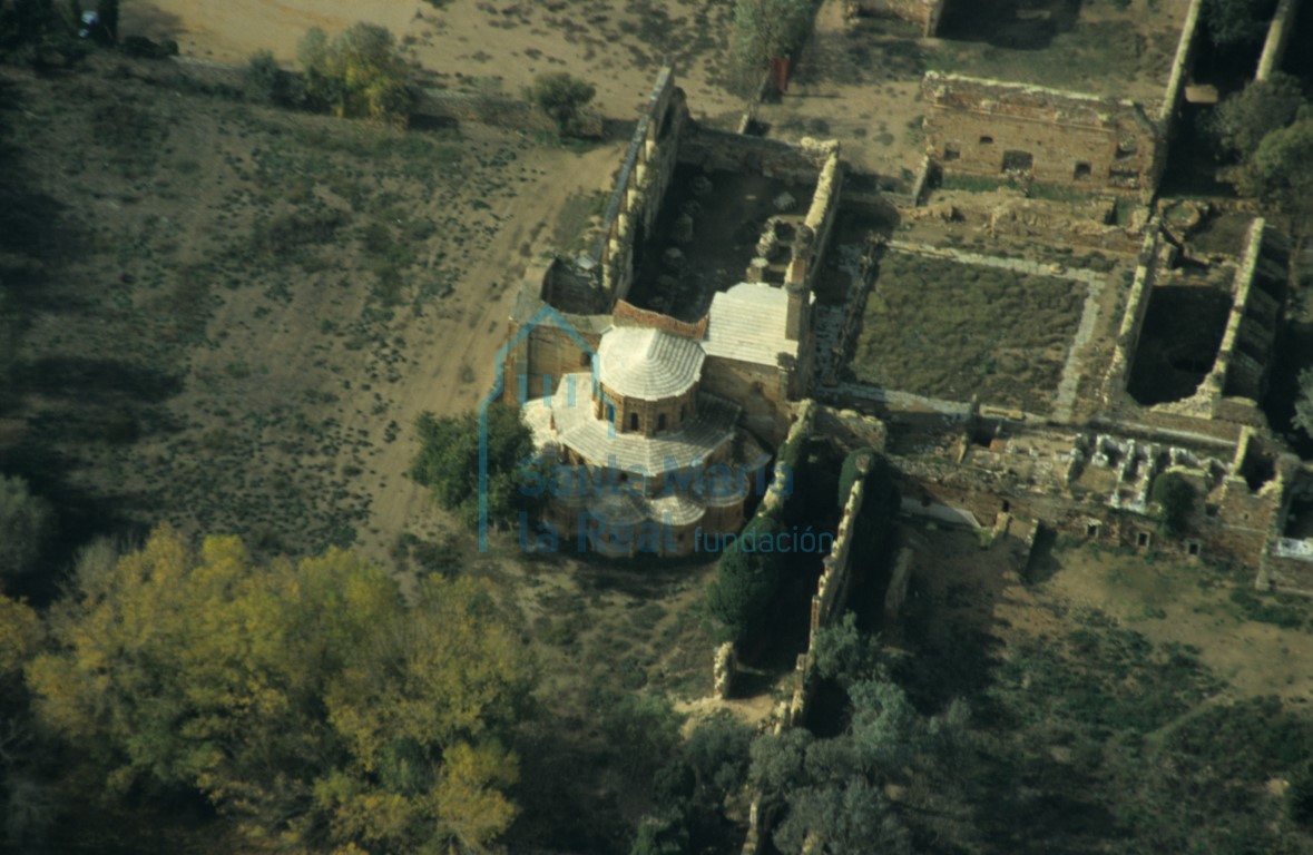 Vista aérea del monasterio