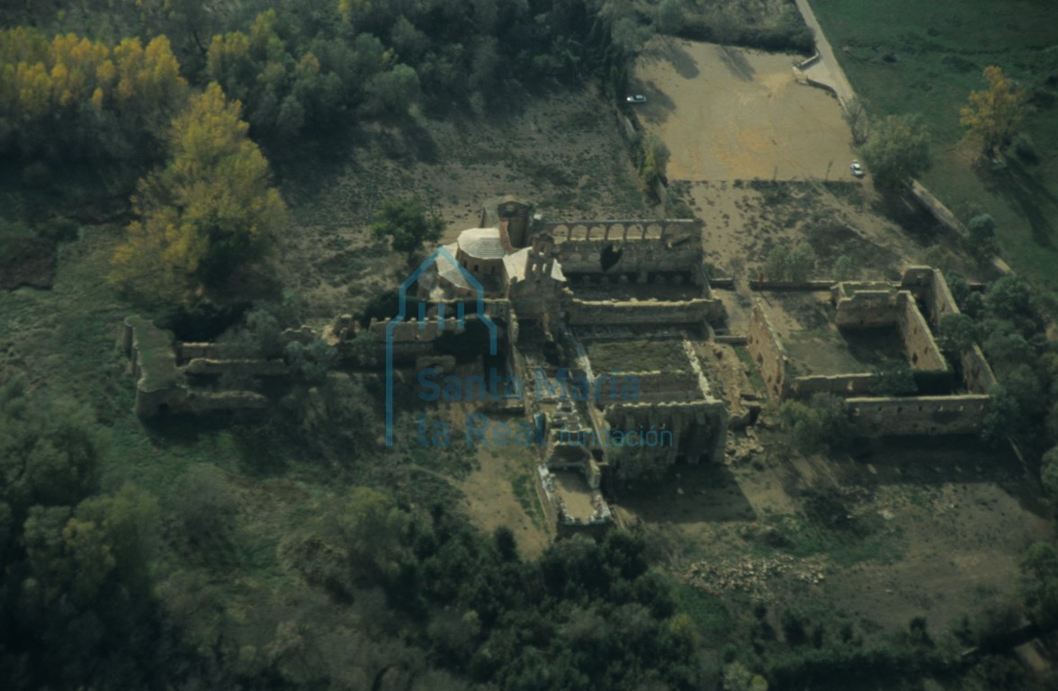 Vista aérea del monasterio