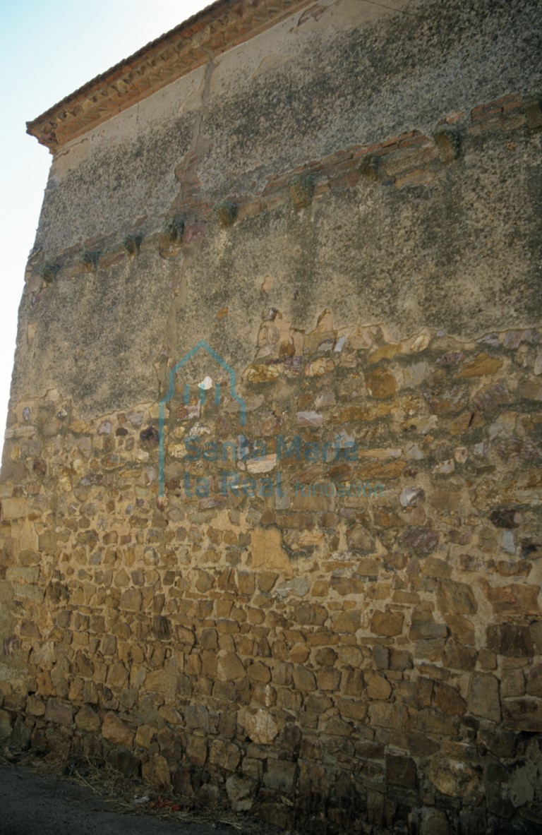 Vista del muro septentrional