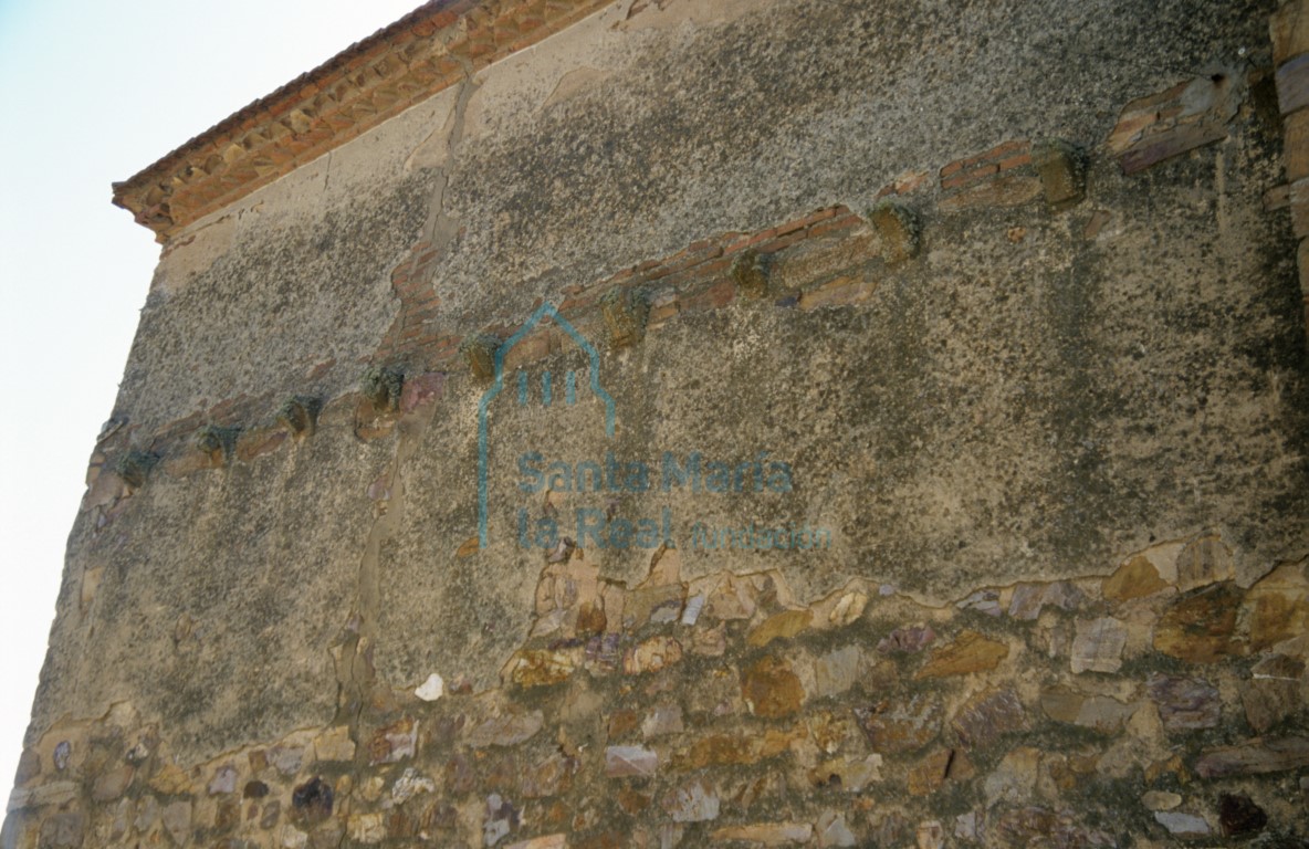 Vista del muro septentrional