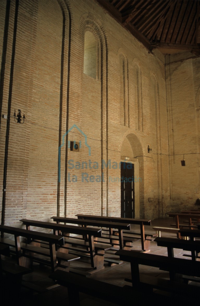 Interior del muro septentrional