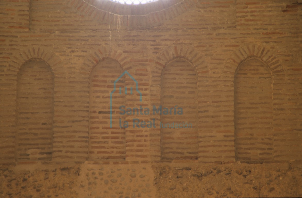 Detalle del interior del muro occidental