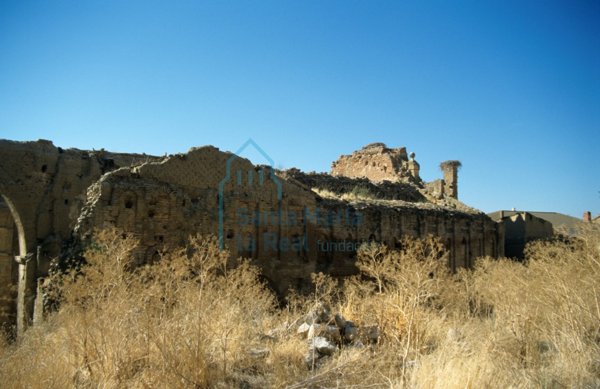 Vista general del muro septentrional