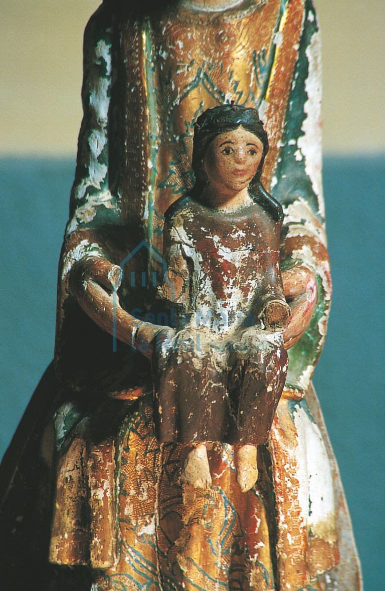 Detalle de la imagen de Santa Ana y la Virgen