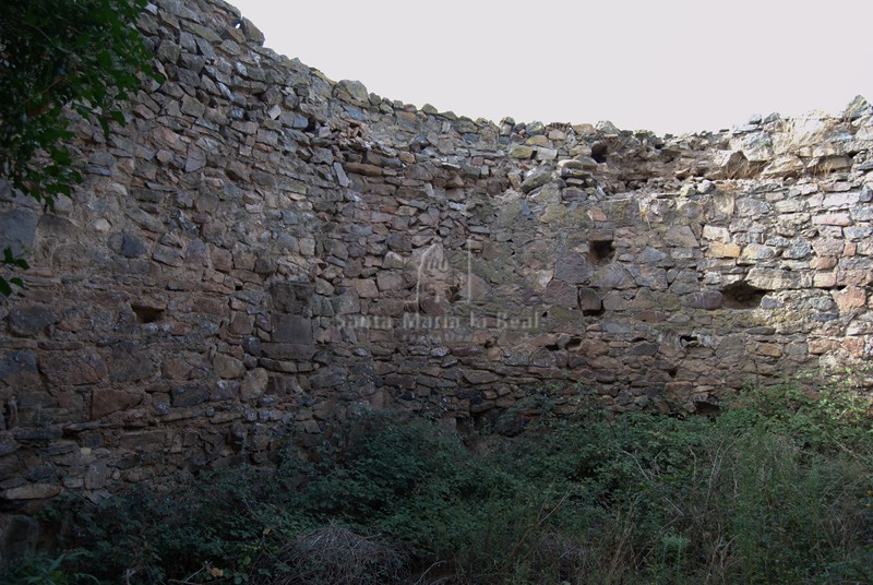 Vista interior del cubo de la muralla