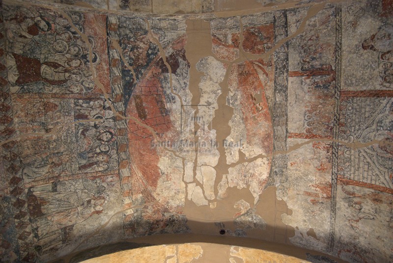 Pinturas de la bóveda del presbiterio Pinturas de la bóveda del presbiterio