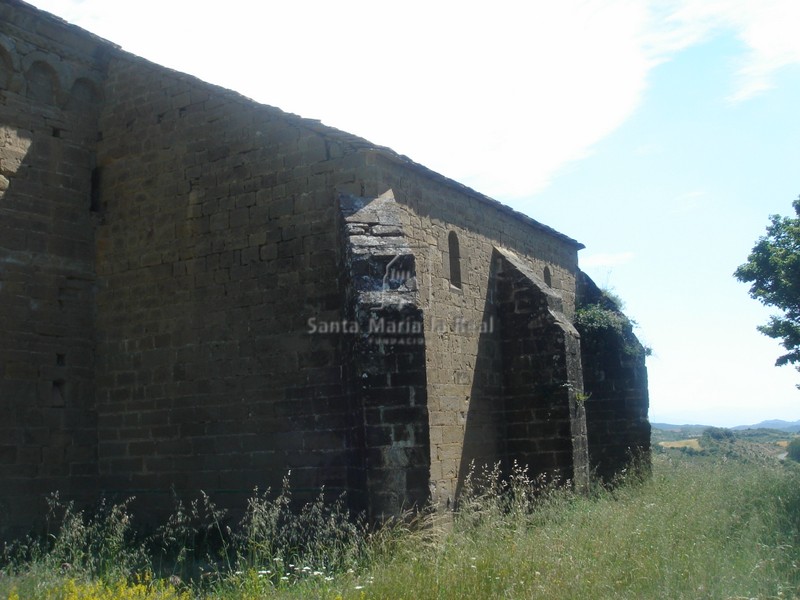 Detalle del muro sur del templo