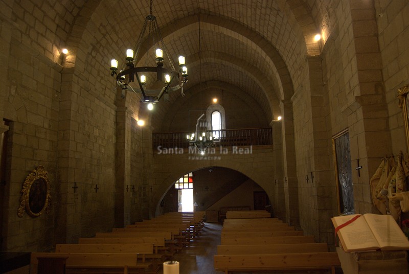 Vista de la nave desde el ábside