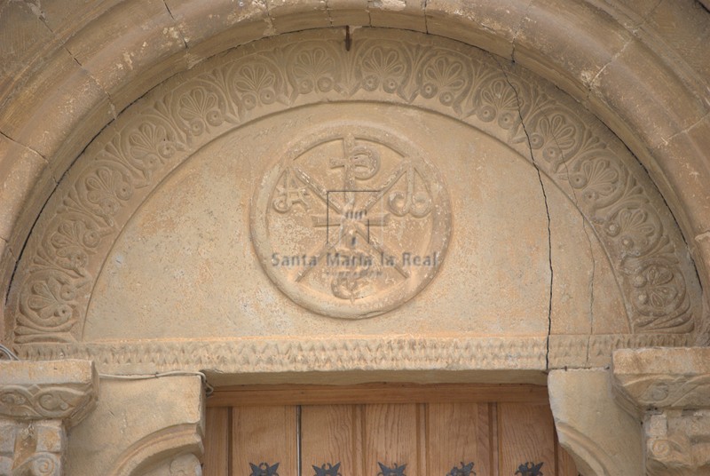 Detalle del tímpano de la portada norte