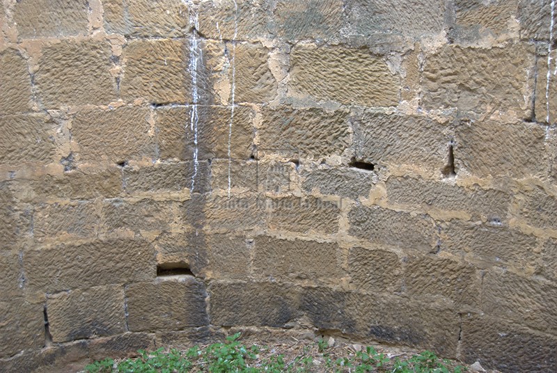 Detalle del interior de la torre meridional