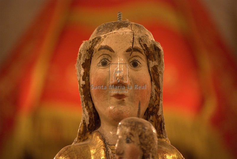 Detalle del rostro de la Virgen del Buen Acuerdo