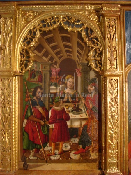 Pintura sobre tabla del retablo mayor