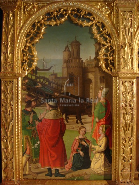 Pintura sobre tabla del retablo mayor