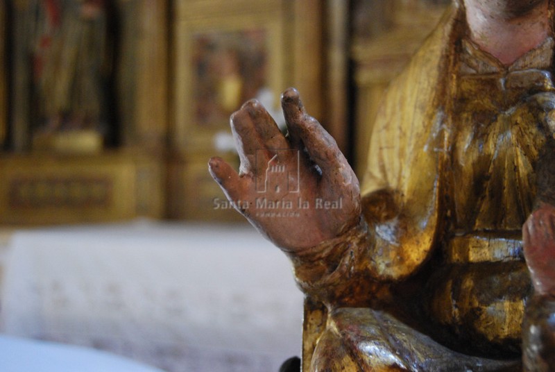 Detalle de la Virgen de Casterillo