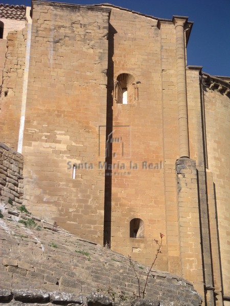 Detalle del muro sur del transepto