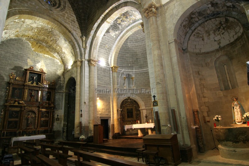 Cabecera y crucero de la iglesia alta