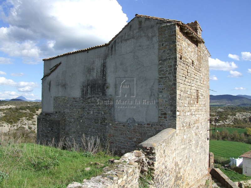 Vista del muro septentrional