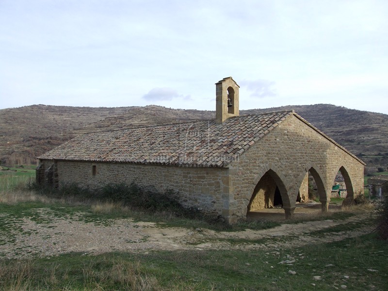 Vista del muro noroeste