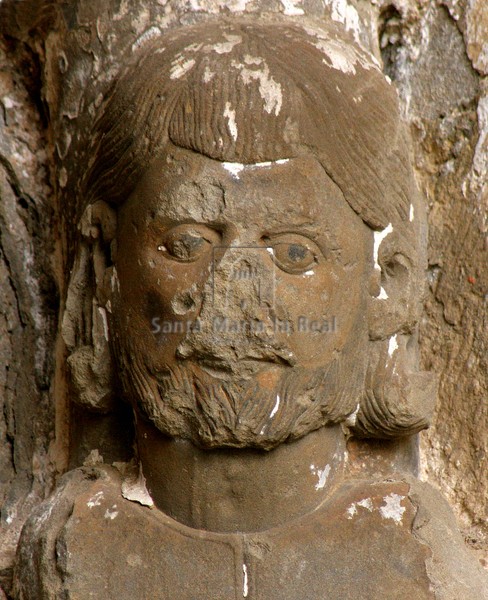 Detalle de estatua-columna, San Pelayo