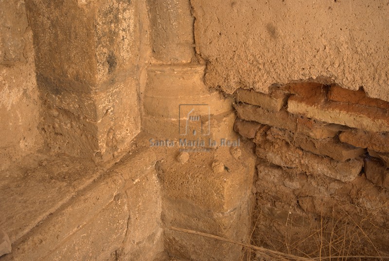 Basamento de una columna interior